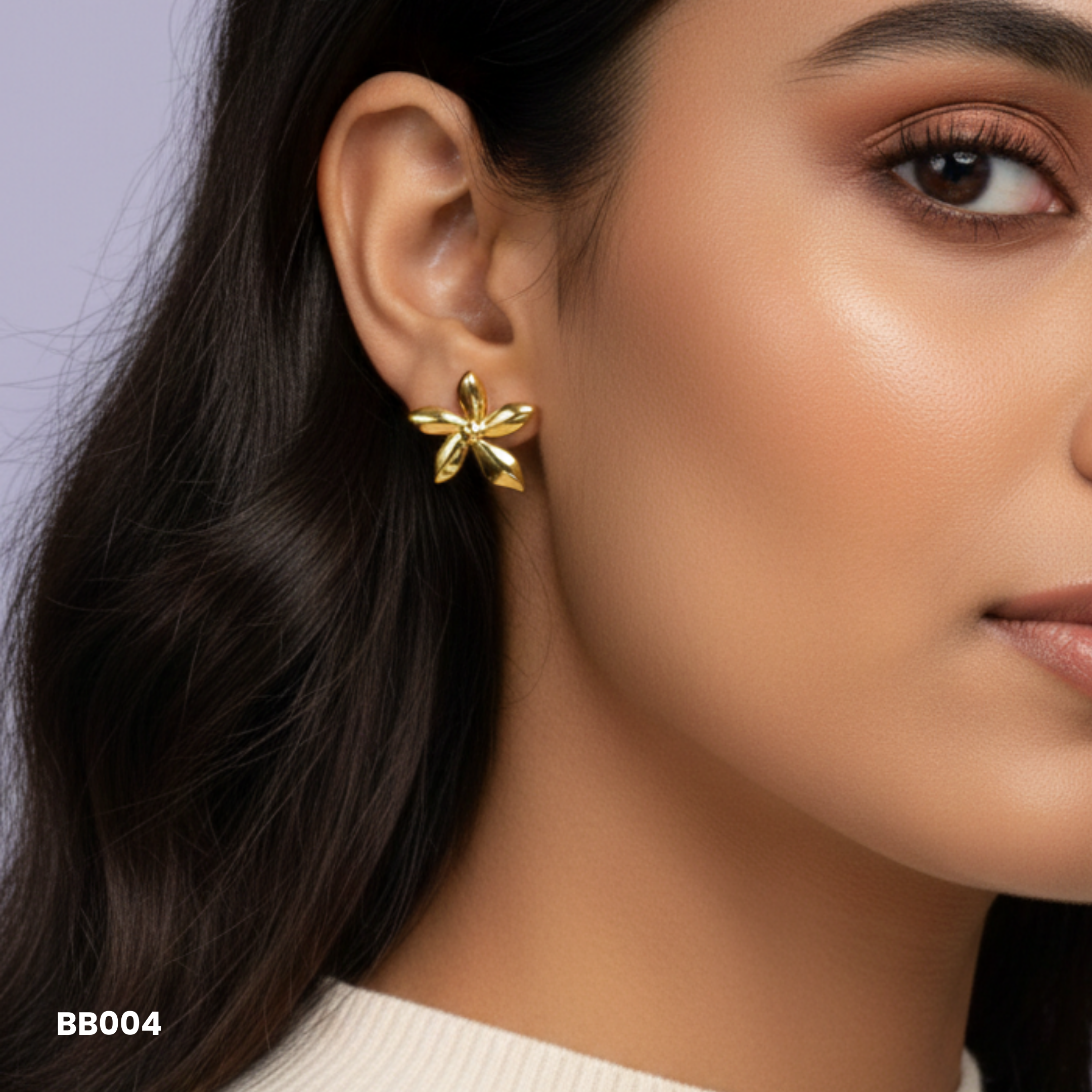 Golden Bloom Anti-Tarnish Earrings