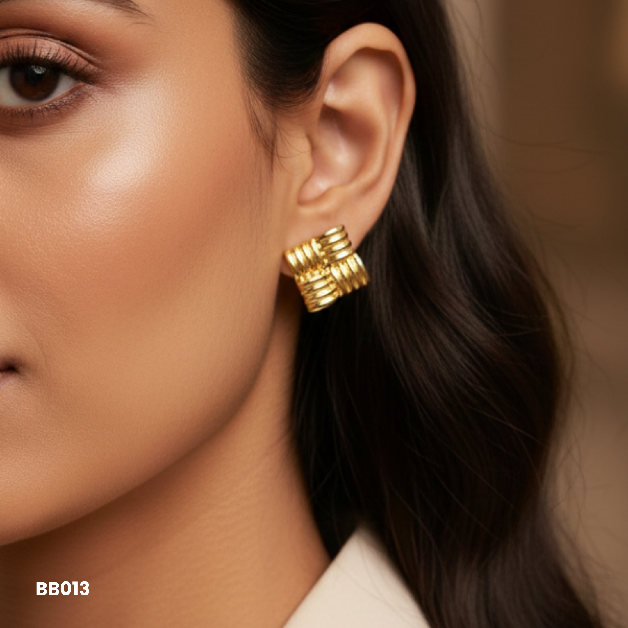 Braided Luxe Anti Tarnish Studs