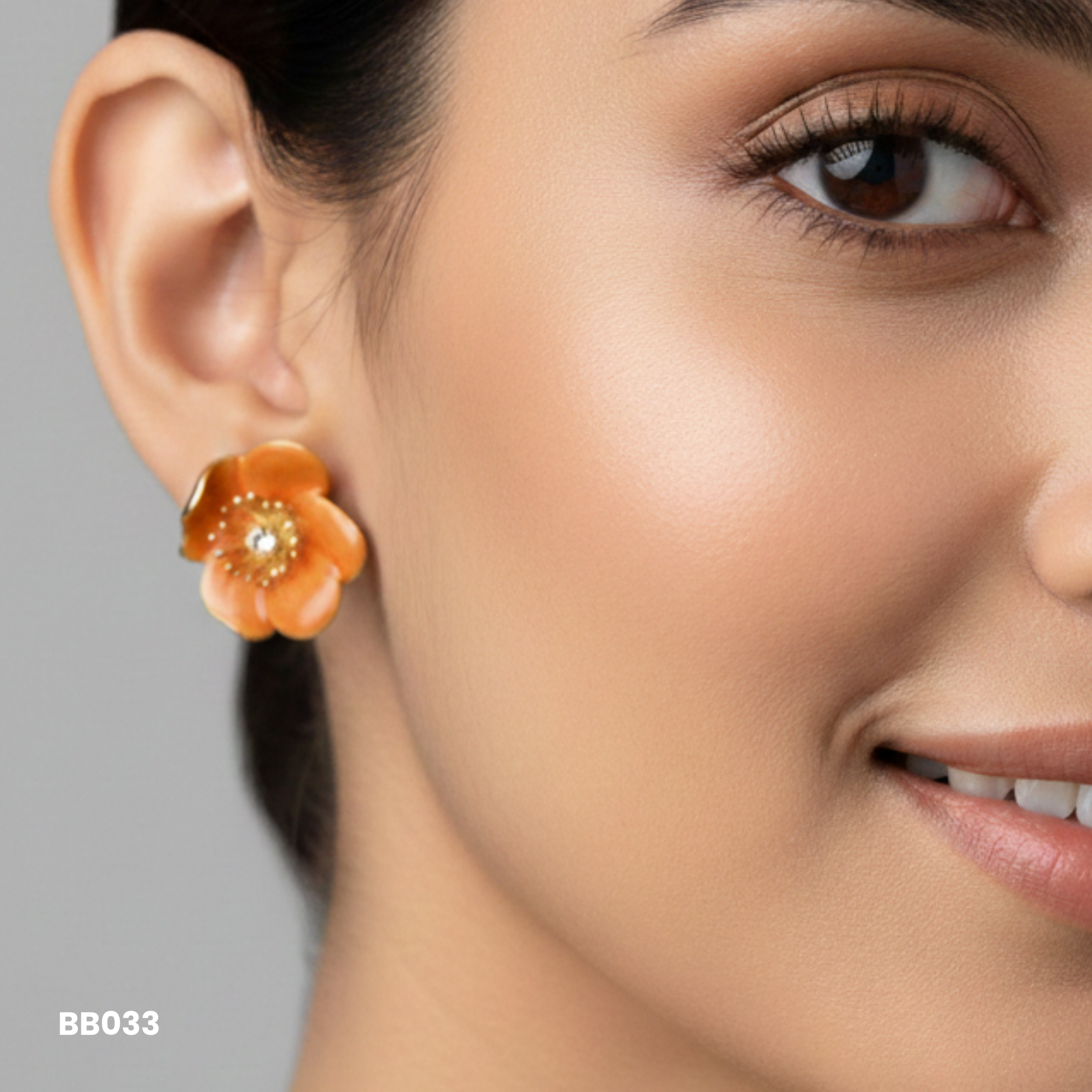 Blossom Pastel Enamel Floral Earrings