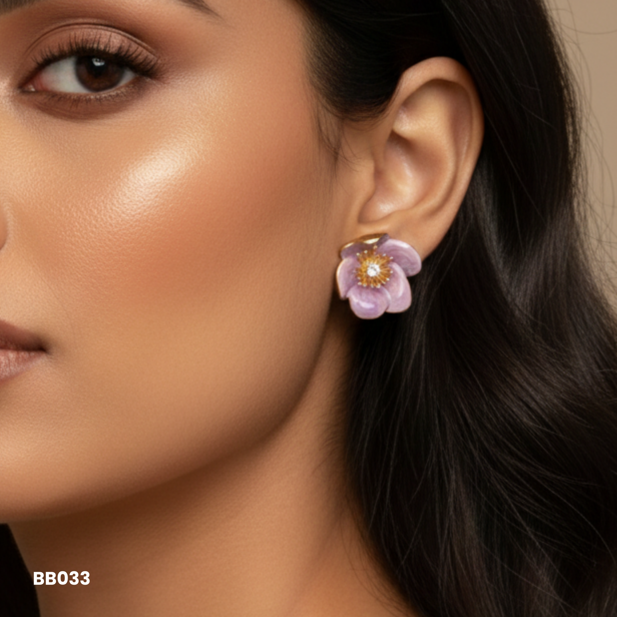 Blossom Pastel Enamel Floral Earrings