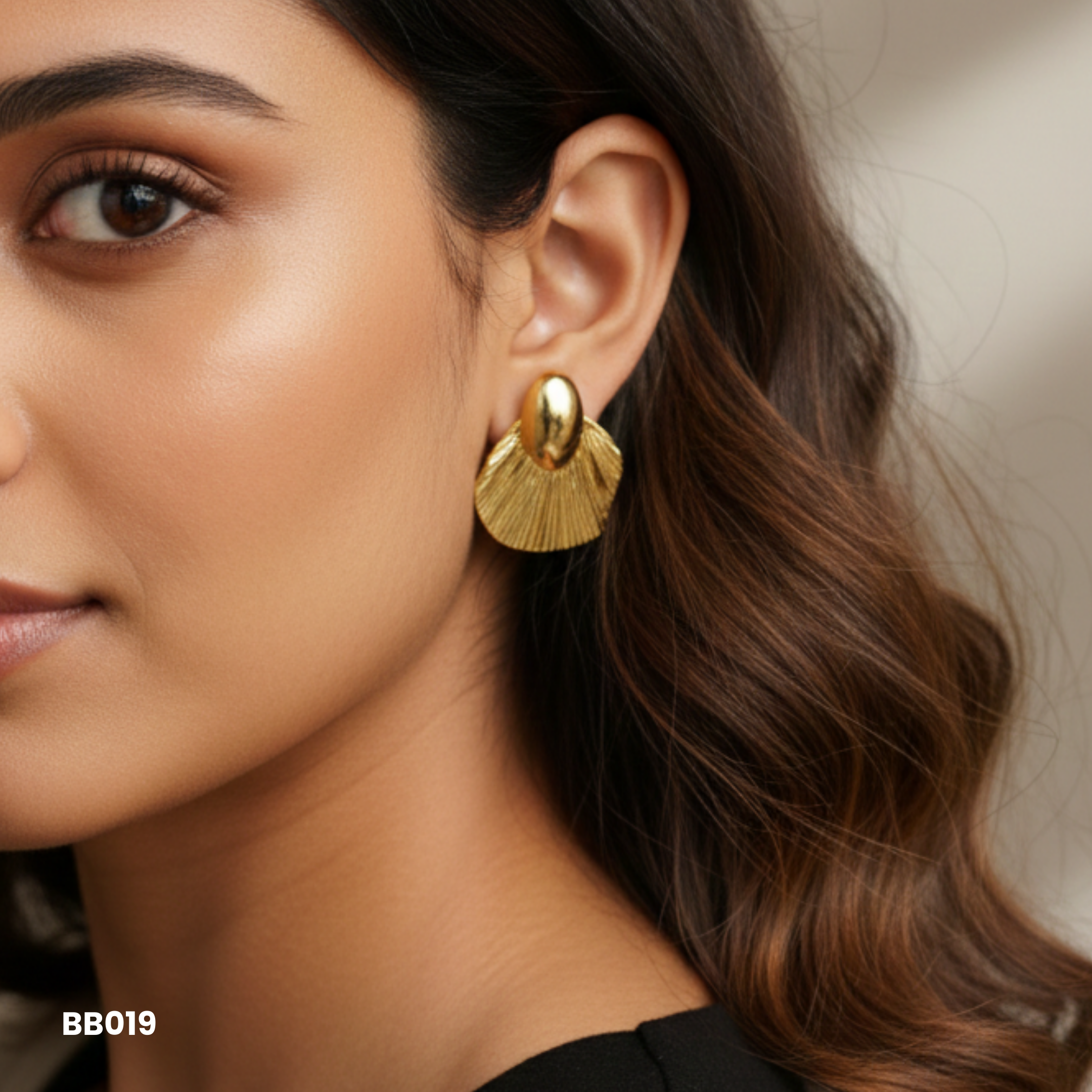 The Athena Anti Tarnish Fan Studs