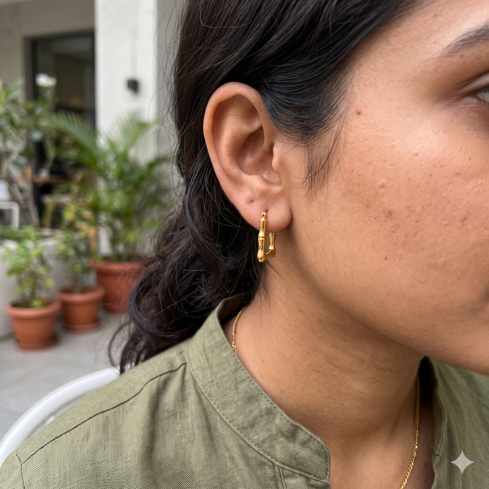 Bamboo Luxe Anti Tarnish Earrings