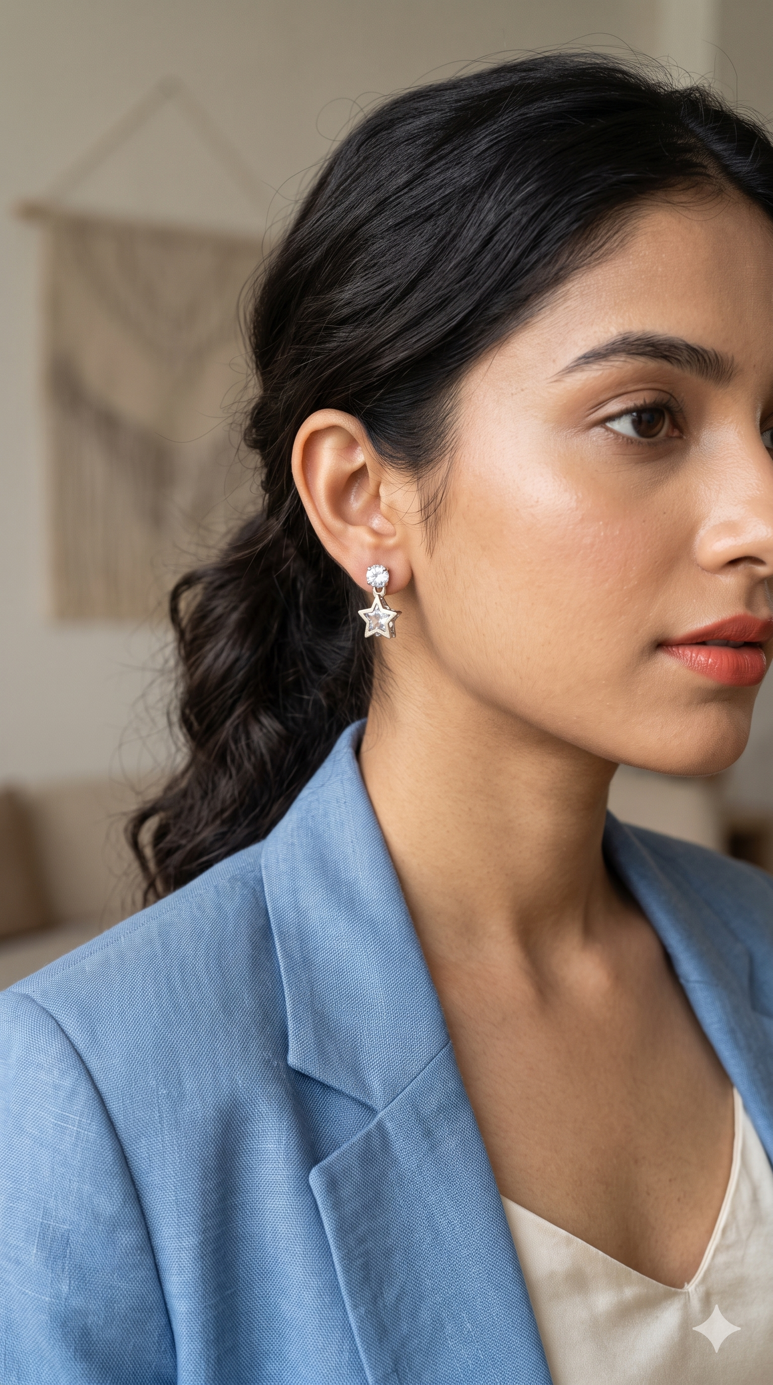 Sparkling Crystal drop Silver Earrings | Elegant Women's Fashion Jewelry
