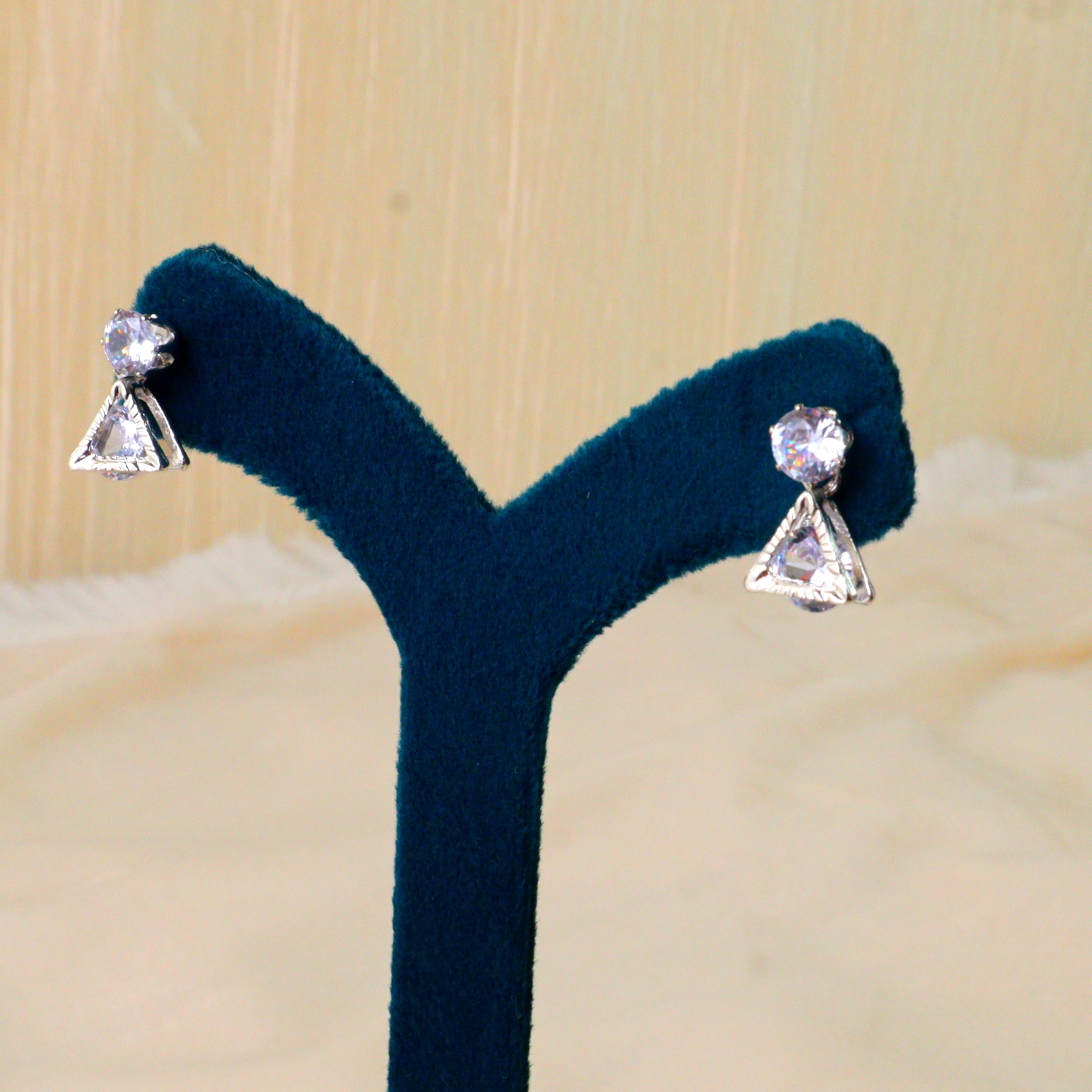 Sparkling Crystal drop Silver Earrings | Elegant Women's Fashion Jewelry