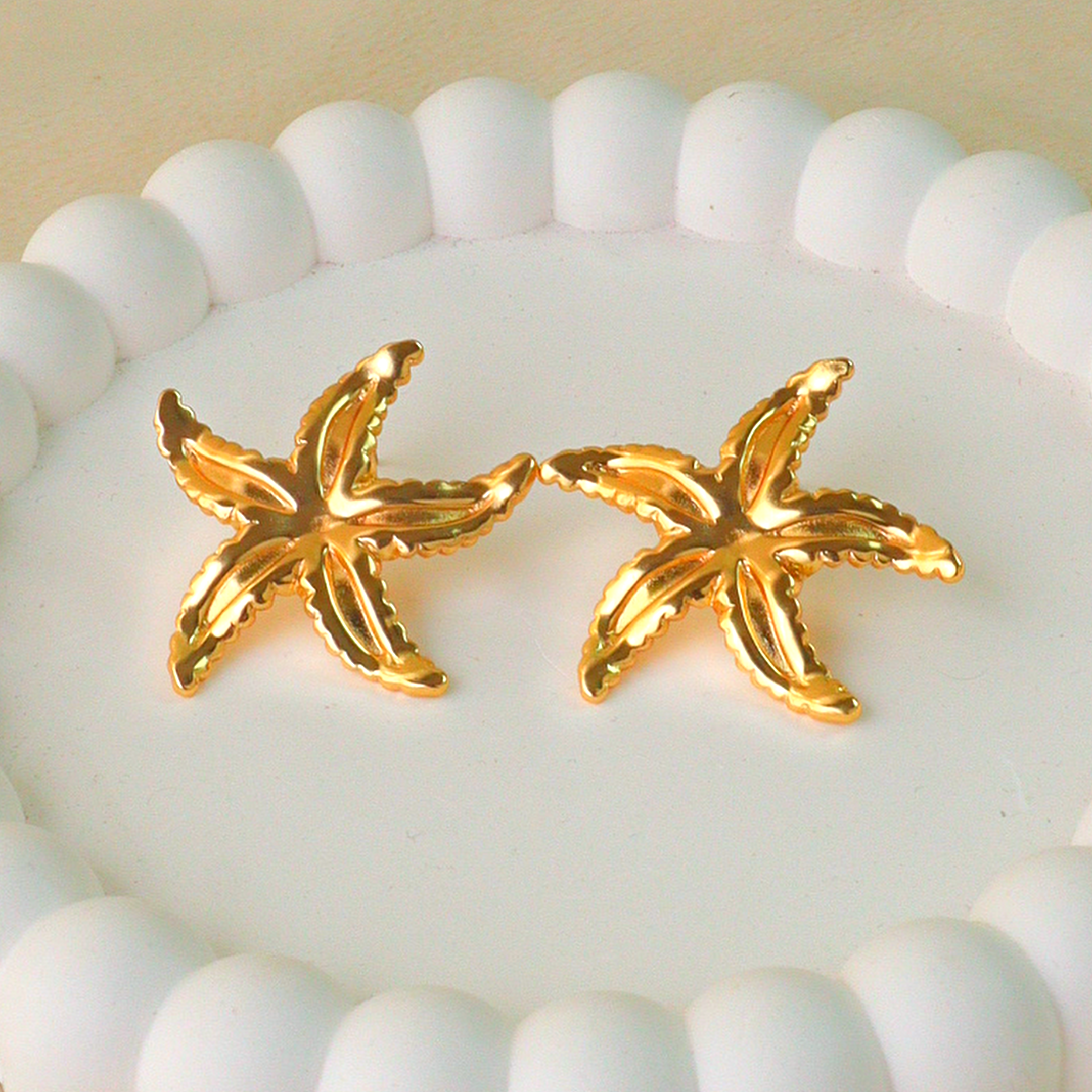 Coral Coast Starfish Anti Tarnish Earrings