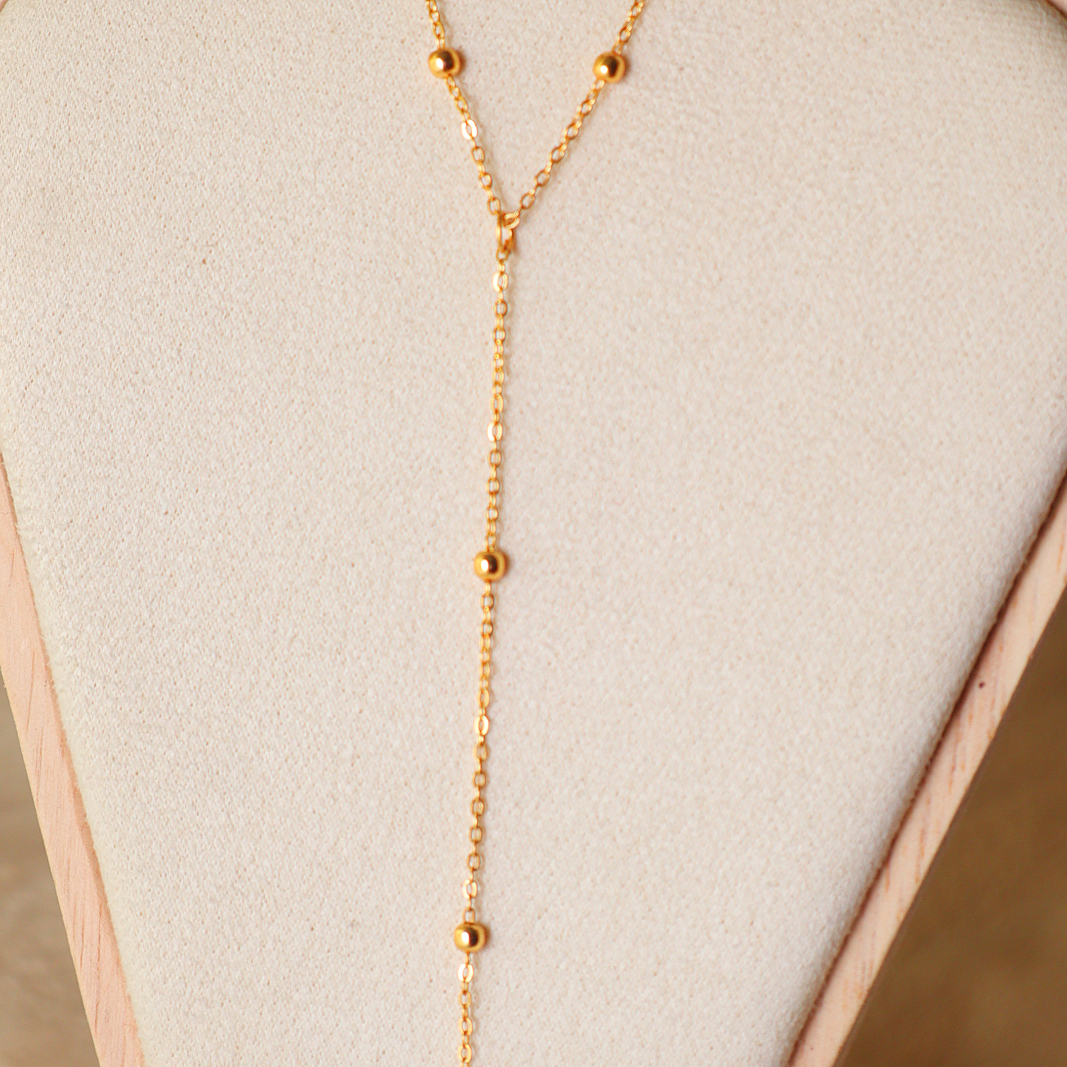 Gold Infinity & Satellite Necklace Set – 2-Piece Minimalist Chain Combo