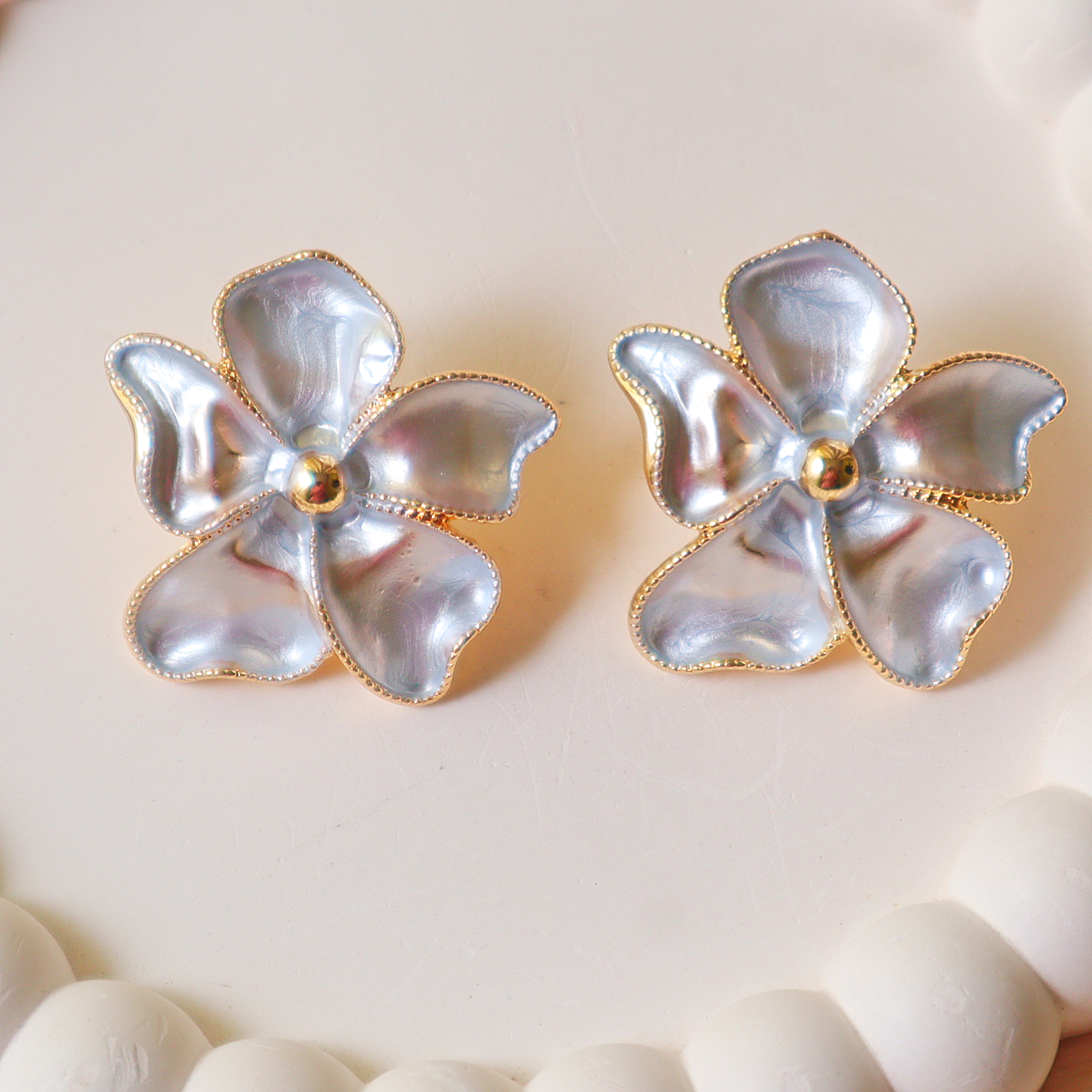 Luxury Flower Statement Earrings