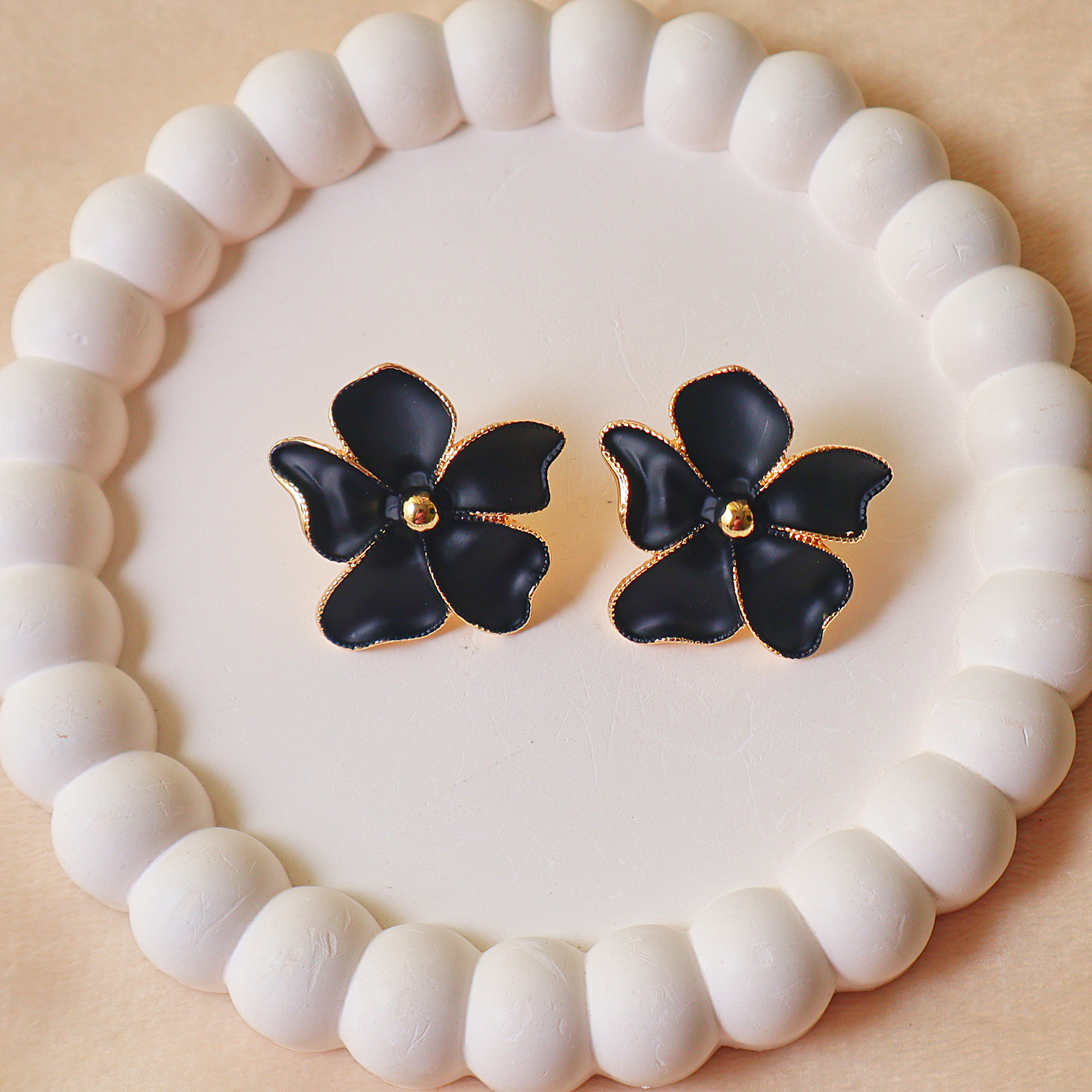 Luxury Flower Statement Earrings