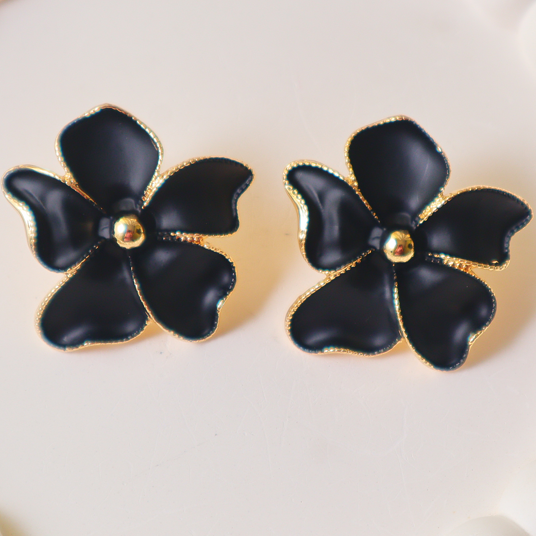 Luxury Flower Statement Earrings