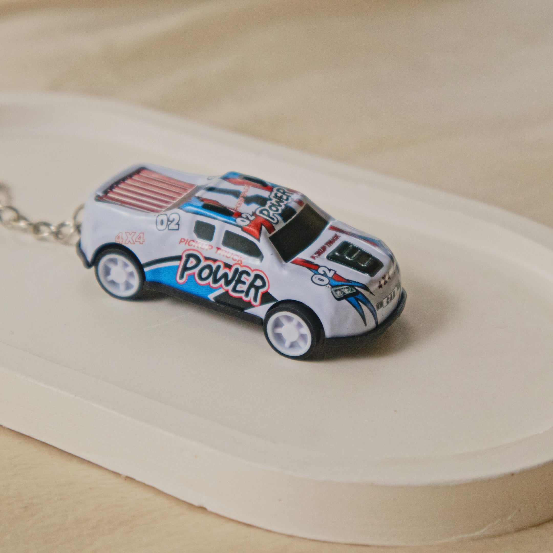 Mini Pull Back Car #02 keychain - Interactive Toy Race Car Bag Charm