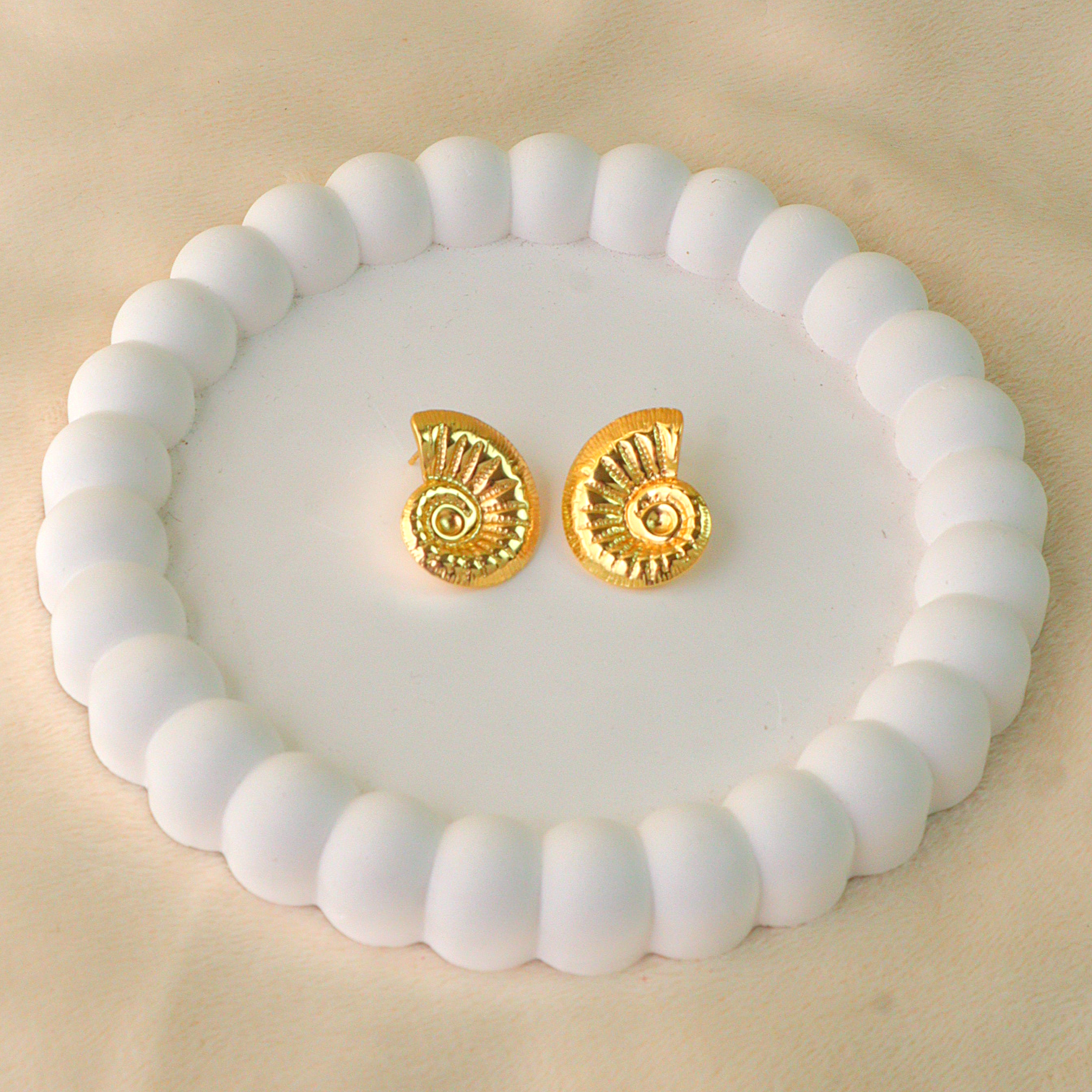 Tidal Swirl Anti Tarnish Studs
