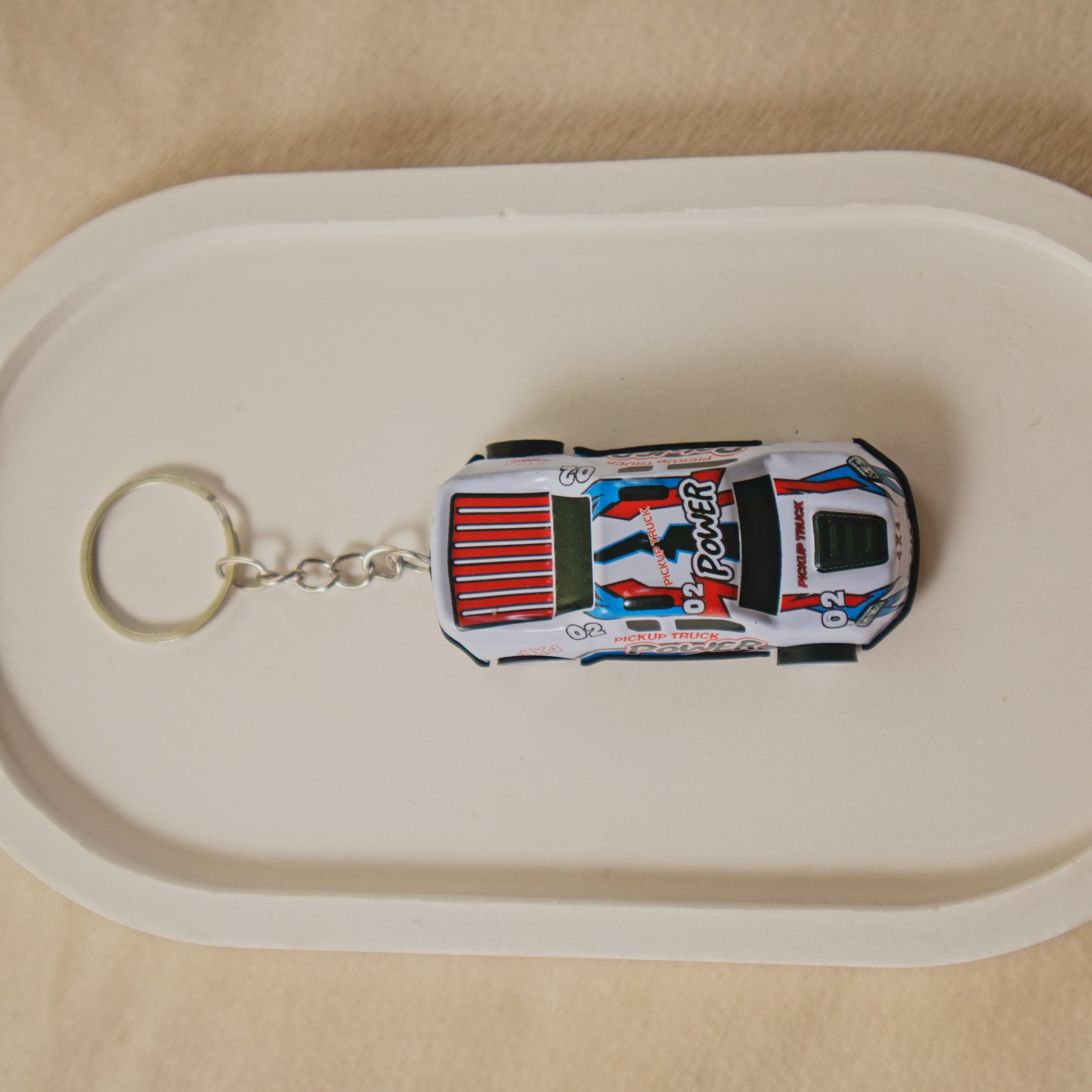 Mini Pull Back Car #02 keychain - Interactive Toy Race Car Bag Charm