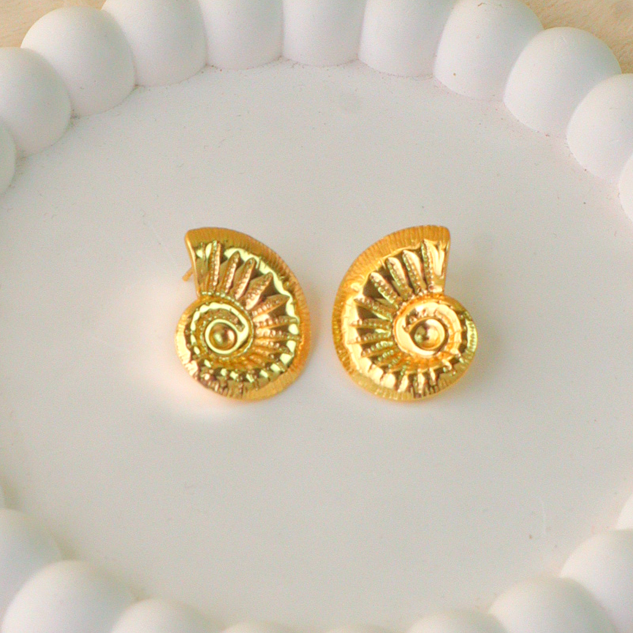 Tidal Swirl Anti Tarnish Studs