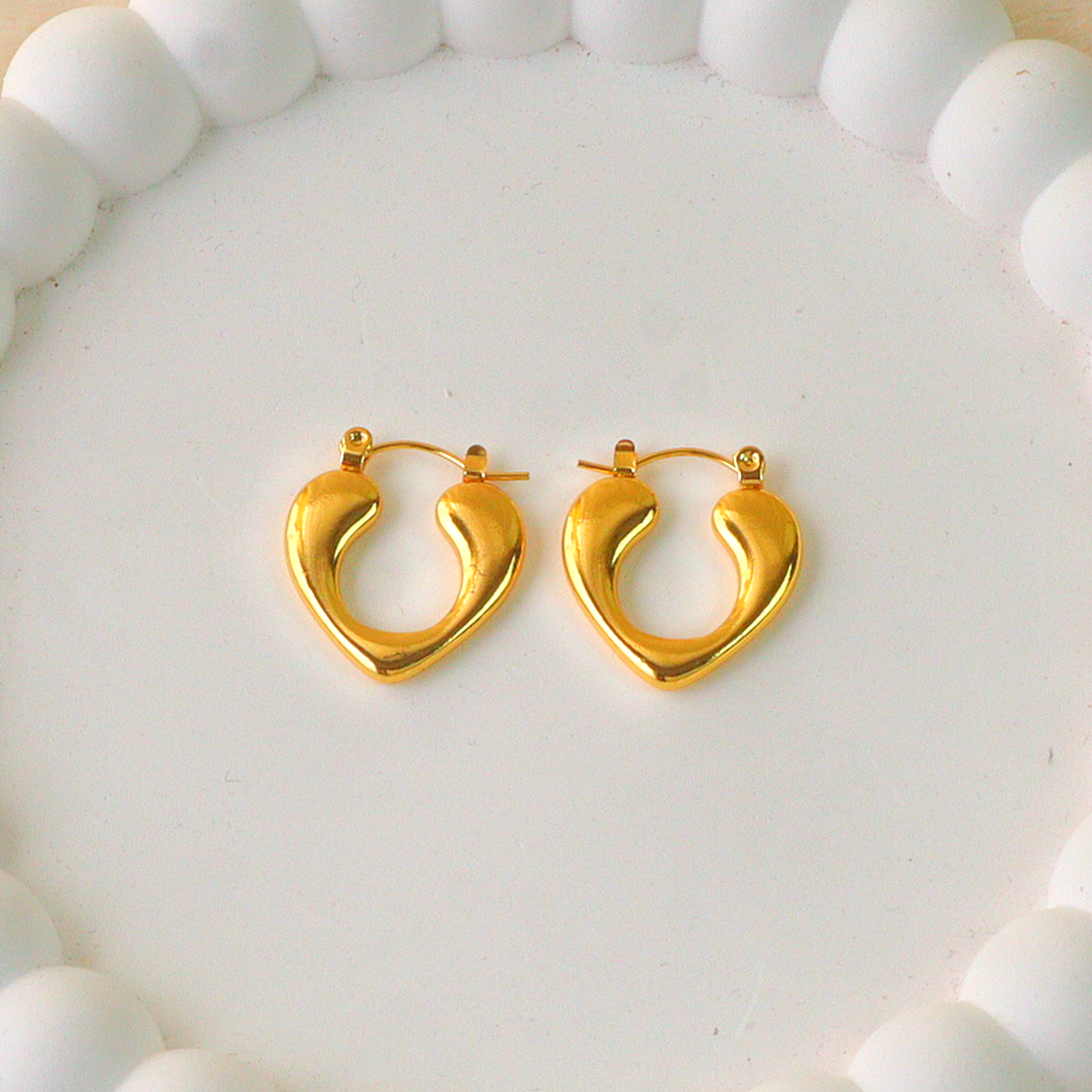 Heart Melt Anti Tarnish Earrings