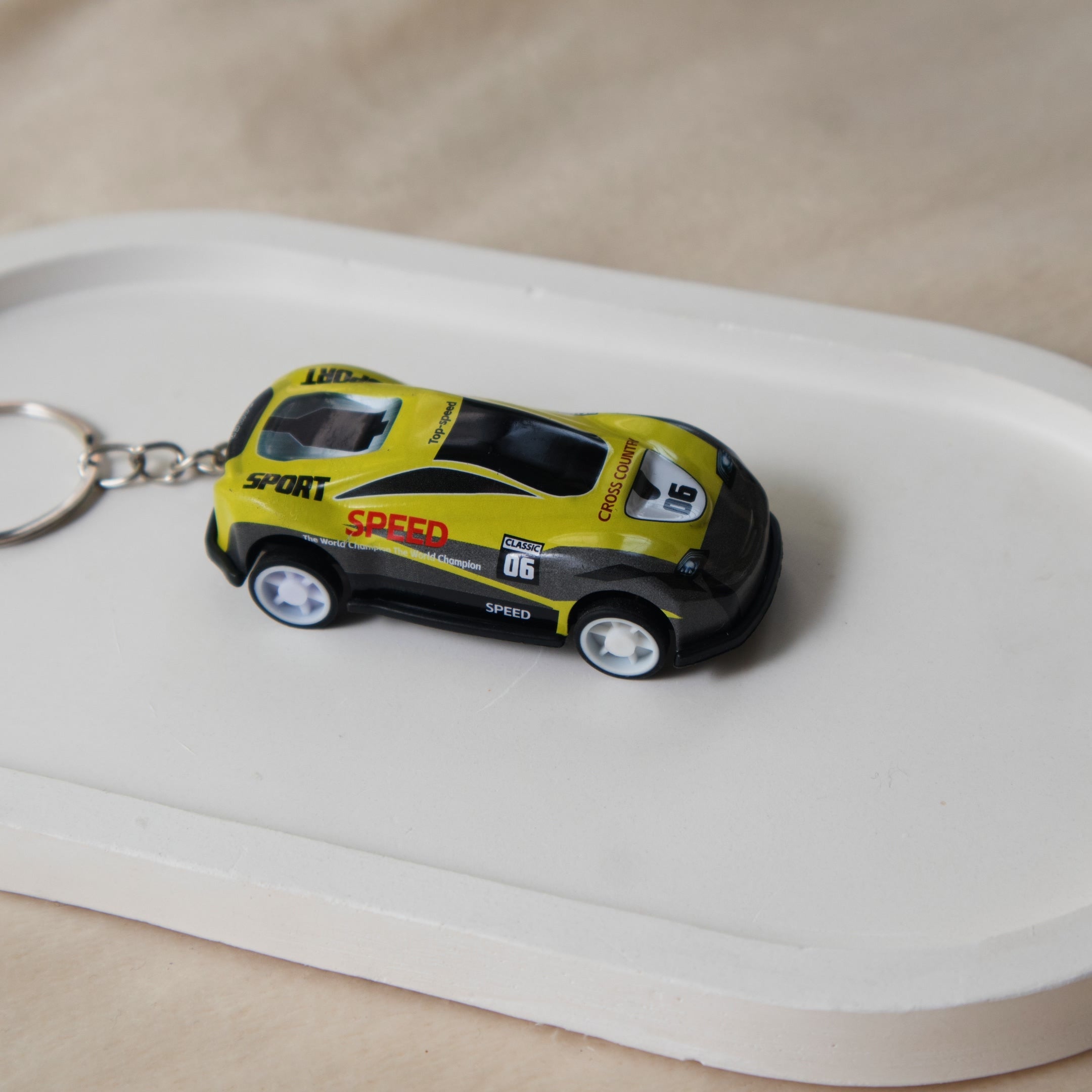 Mini Pull Back Car #06 keychain - Interactive Toy Race Car Bag Charm