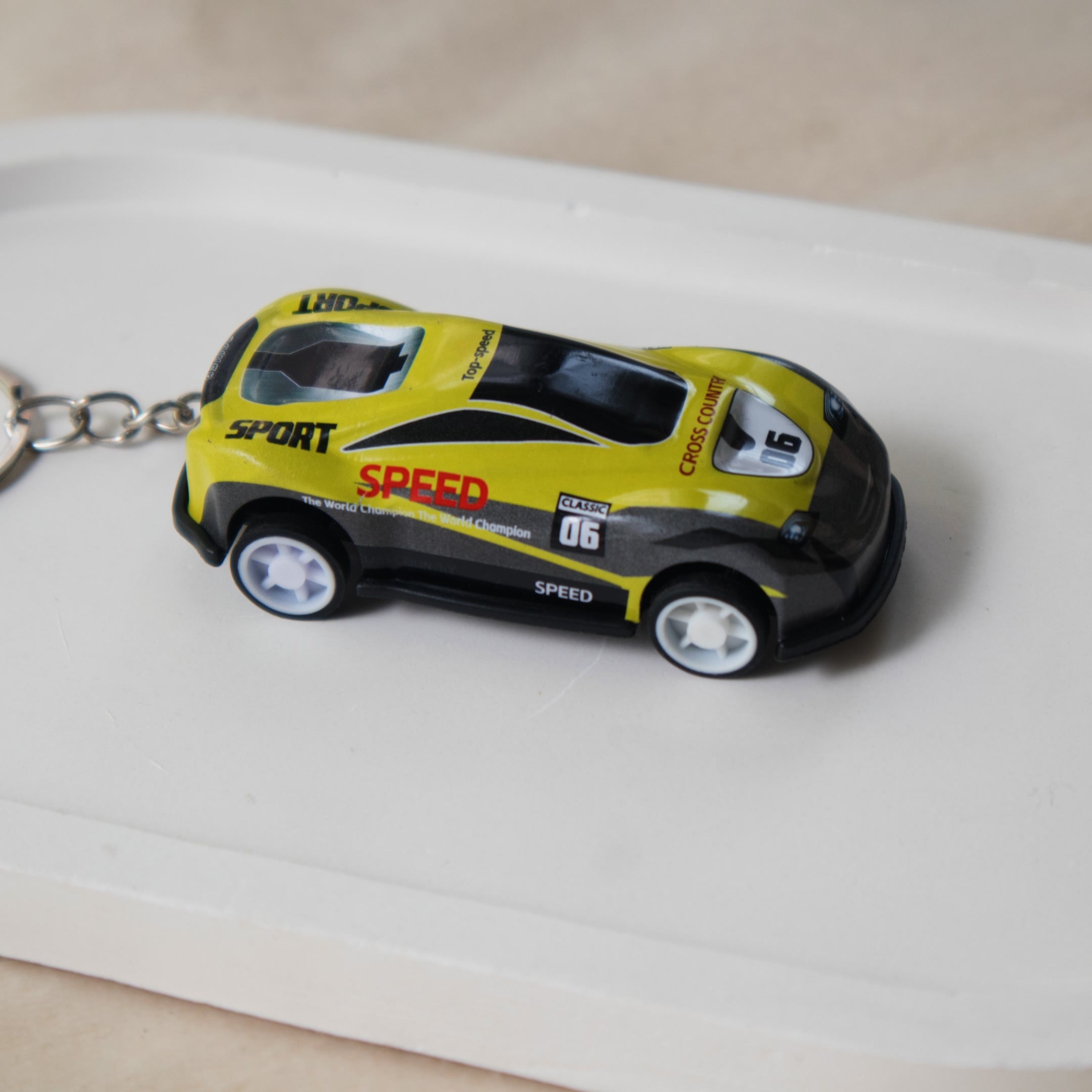 Mini Pull Back Car #06 keychain - Interactive Toy Race Car Bag Charm