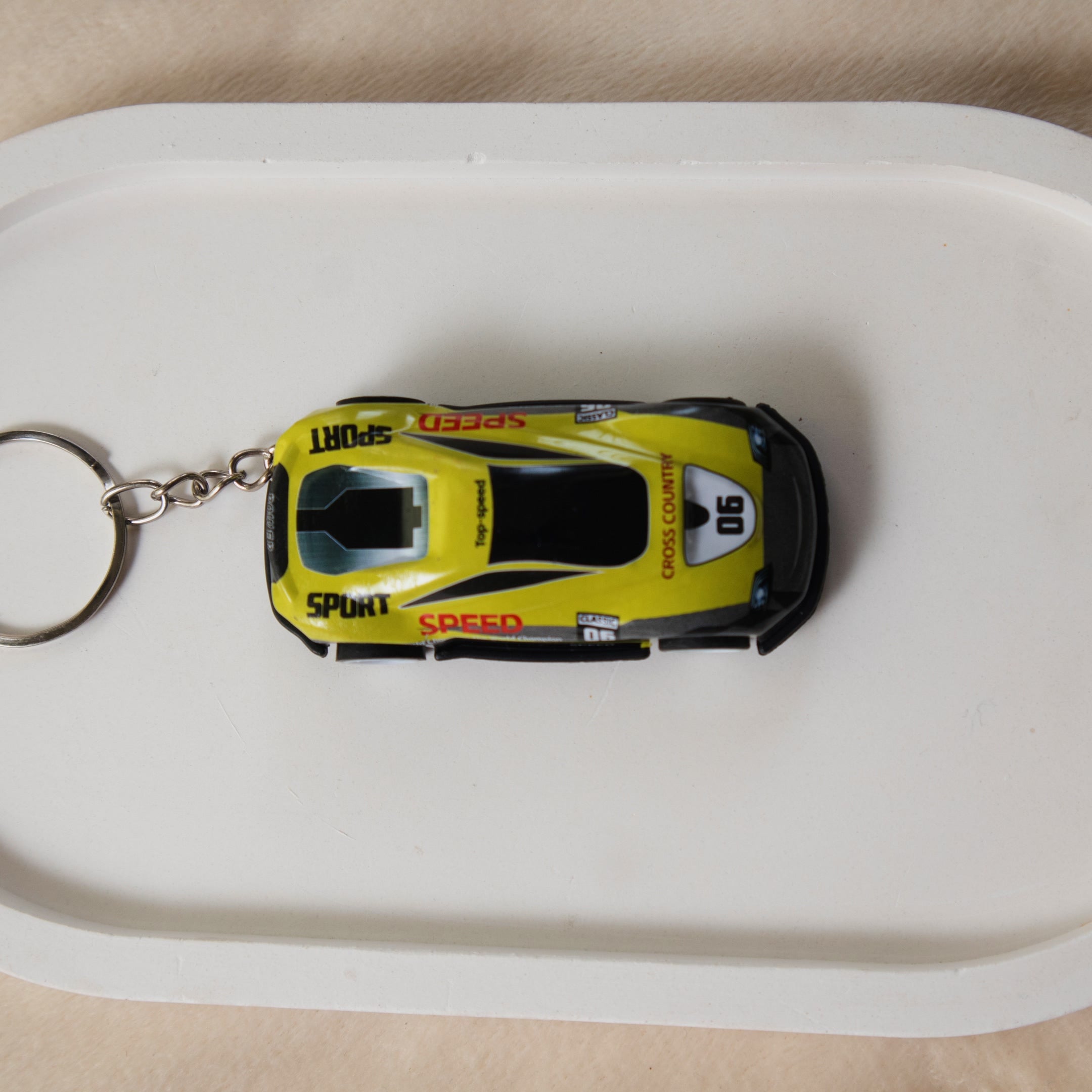 Mini Pull Back Car #06 keychain - Interactive Toy Race Car Bag Charm