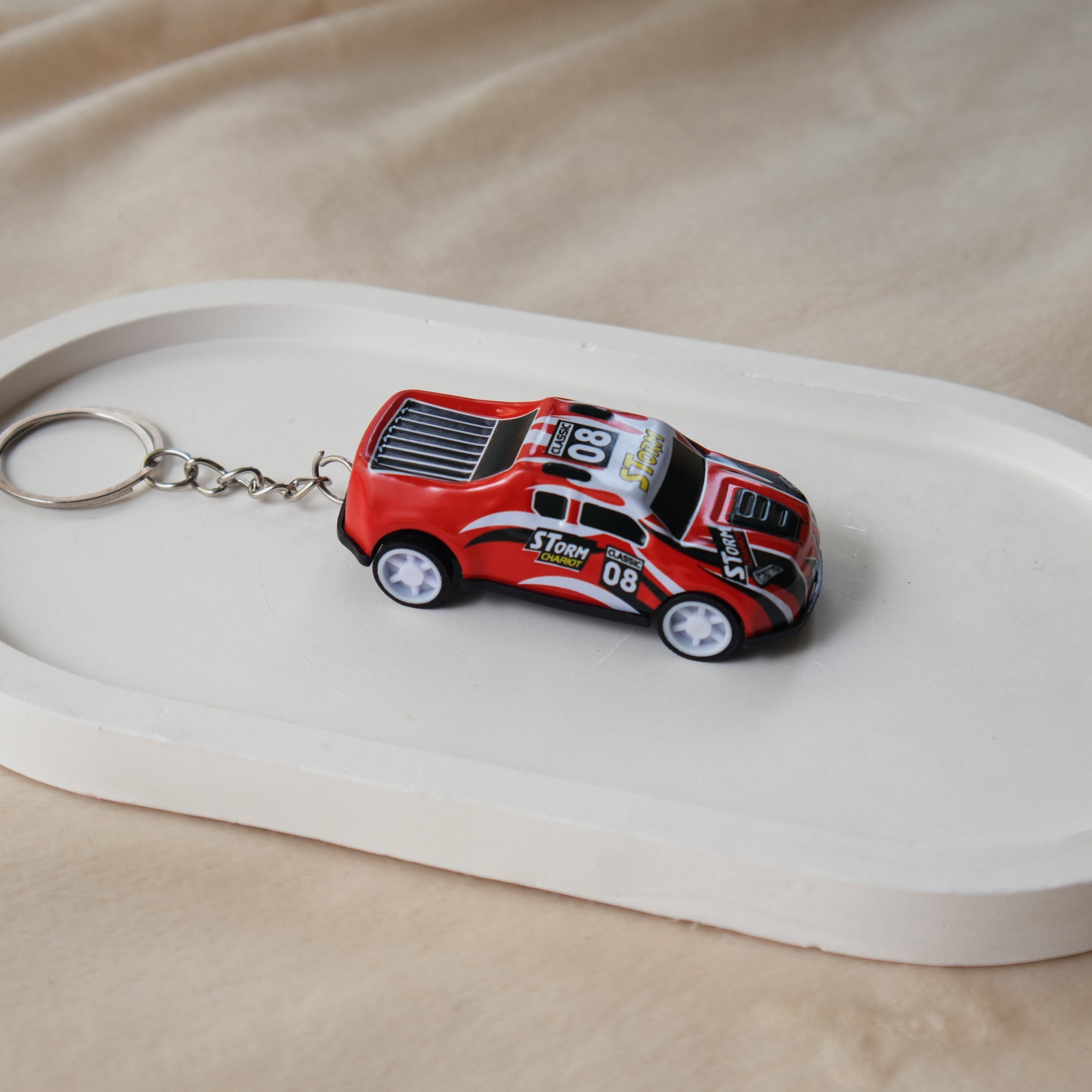 Mini Pull Back Car #08 keychain - Interactive Toy Race Car Bag Charm