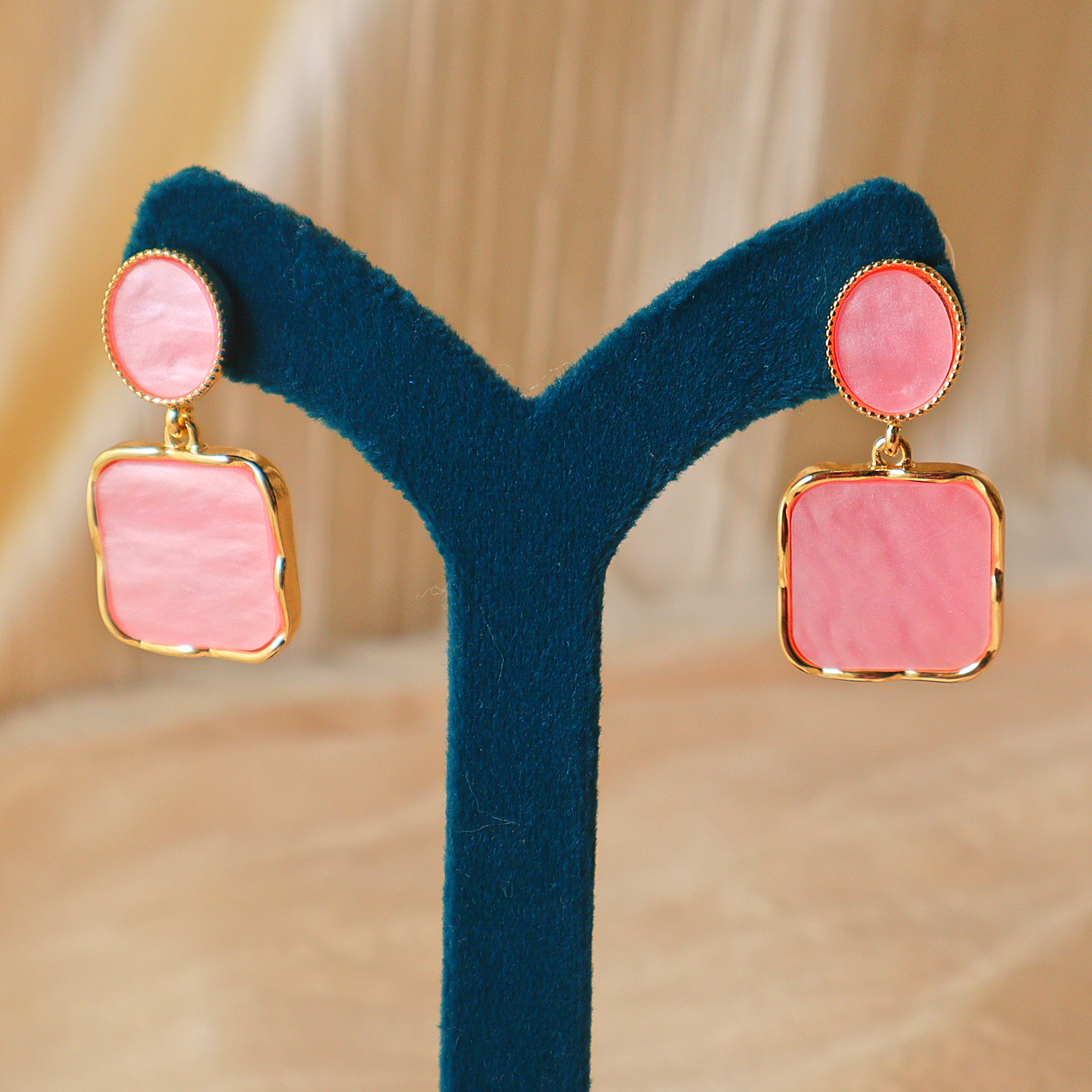 Geometric Square Designer Earrings for Women – Statement Earrings