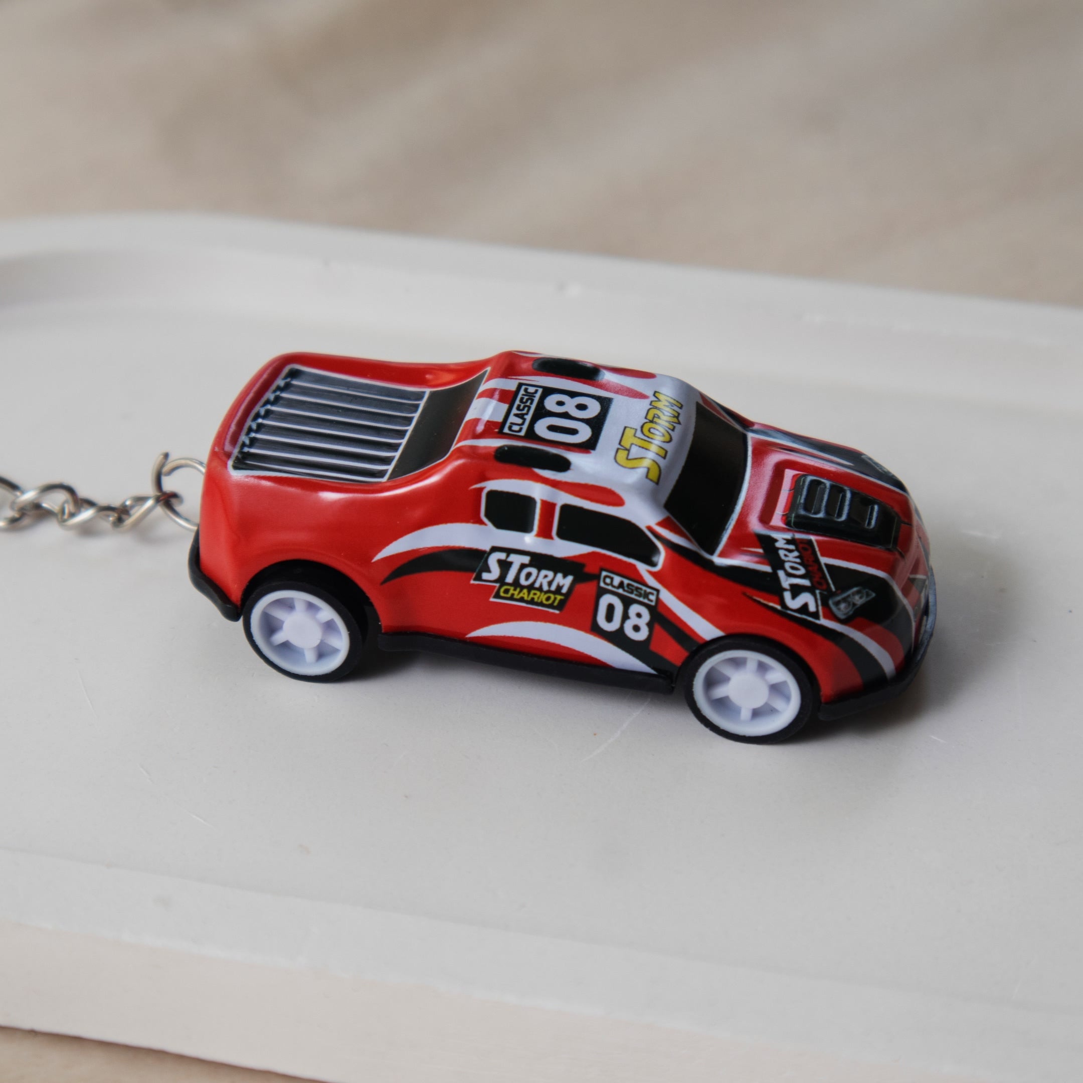 Mini Pull Back Car #08 keychain - Interactive Toy Race Car Bag Charm