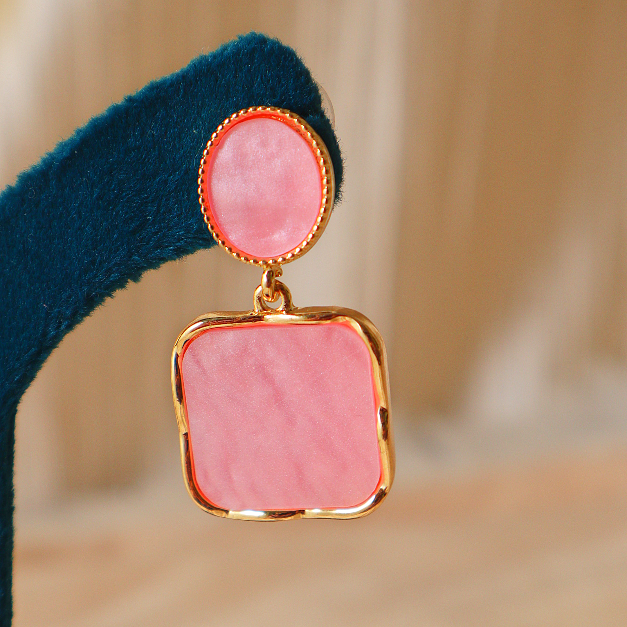 Geometric Square Designer Earrings for Women – Statement Earrings
