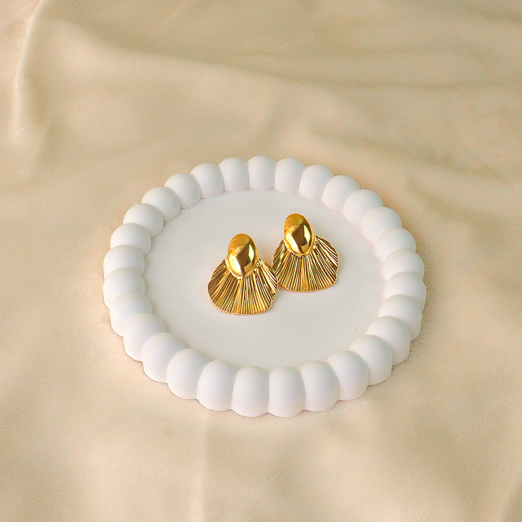 The Athena Anti Tarnish Fan Studs