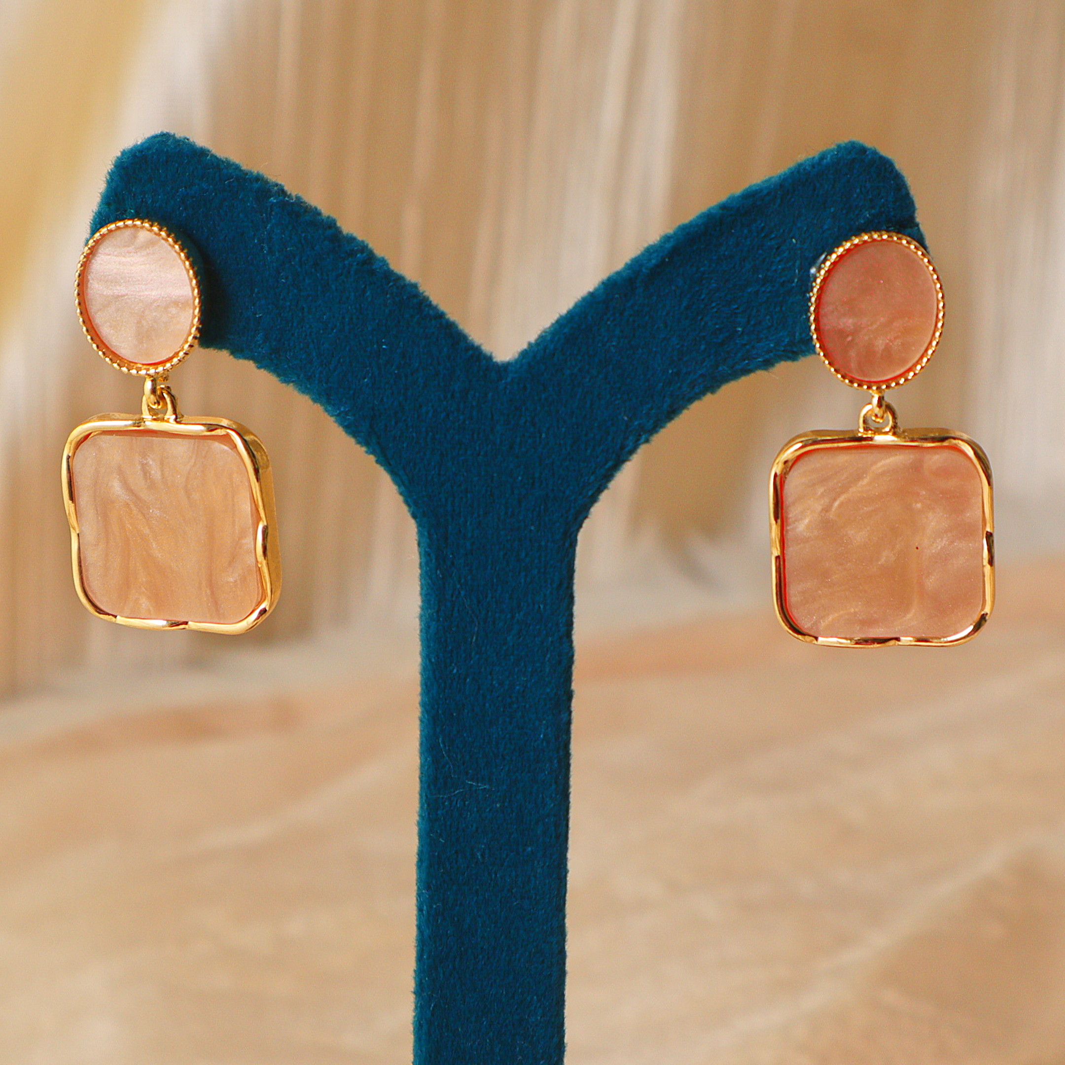 Geometric Square Designer Earrings for Women – Statement Earrings