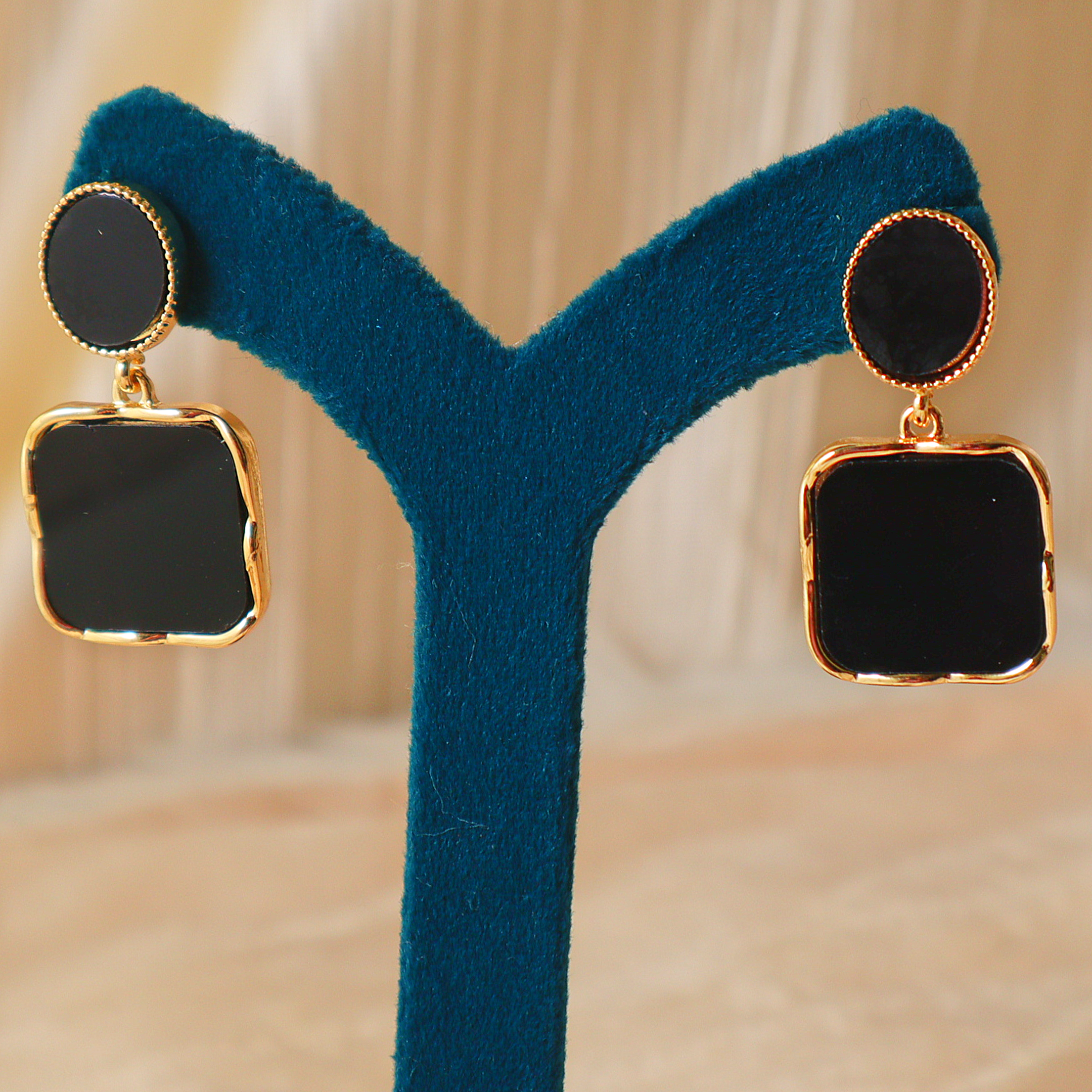 Geometric Square Designer Earrings for Women – Statement Earrings
