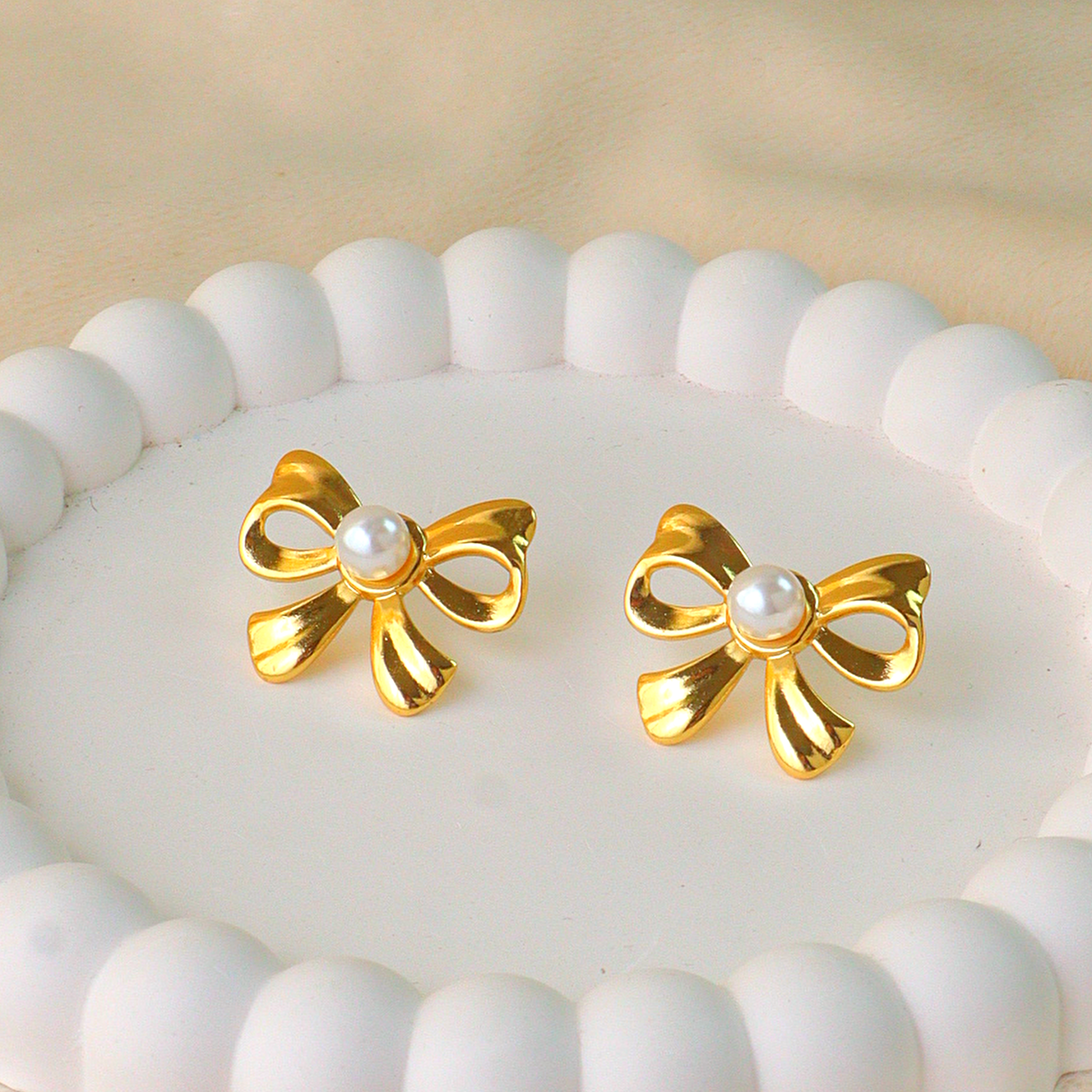The Celeste Pearl Drops Earrings