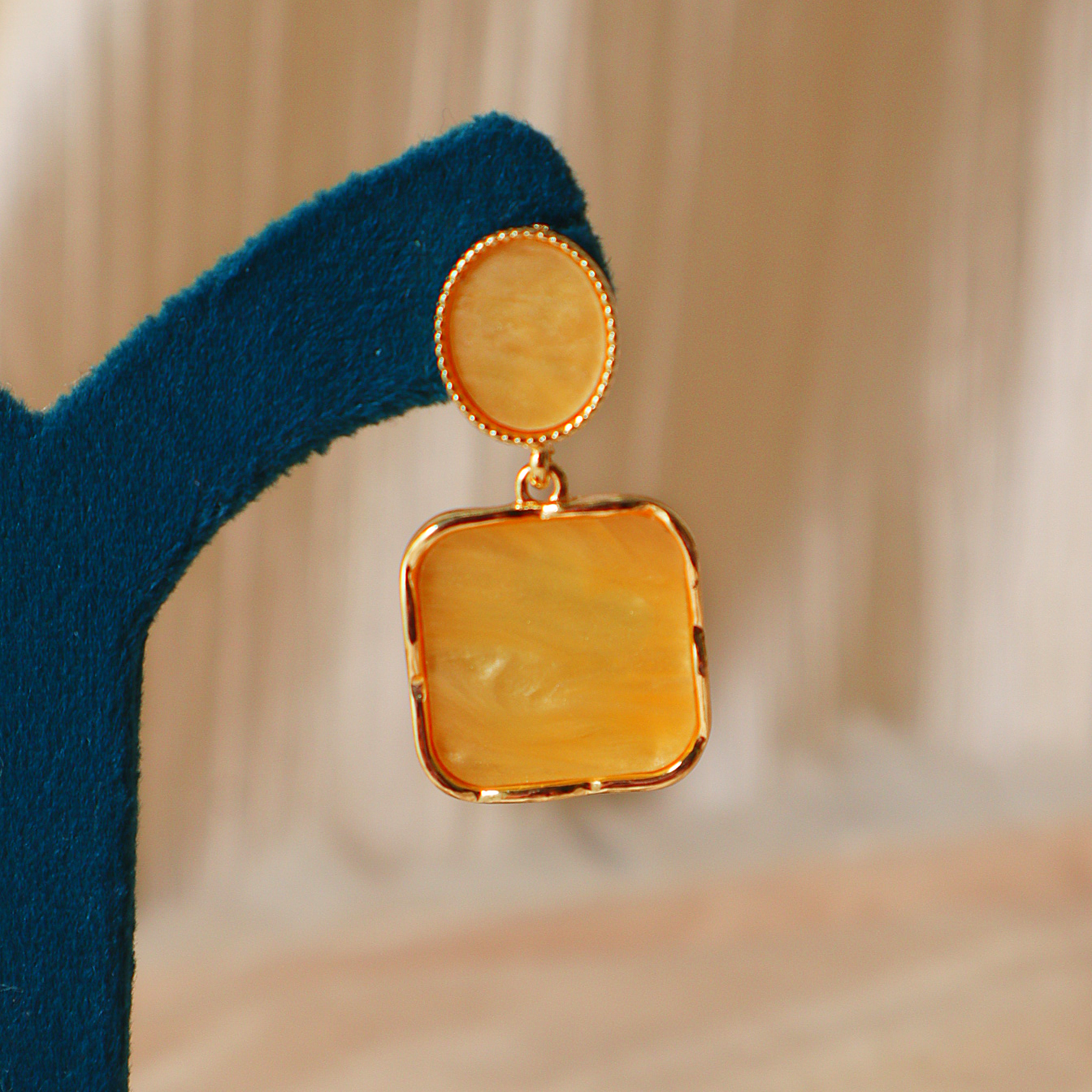 Geometric Square Designer Earrings for Women – Statement Earrings