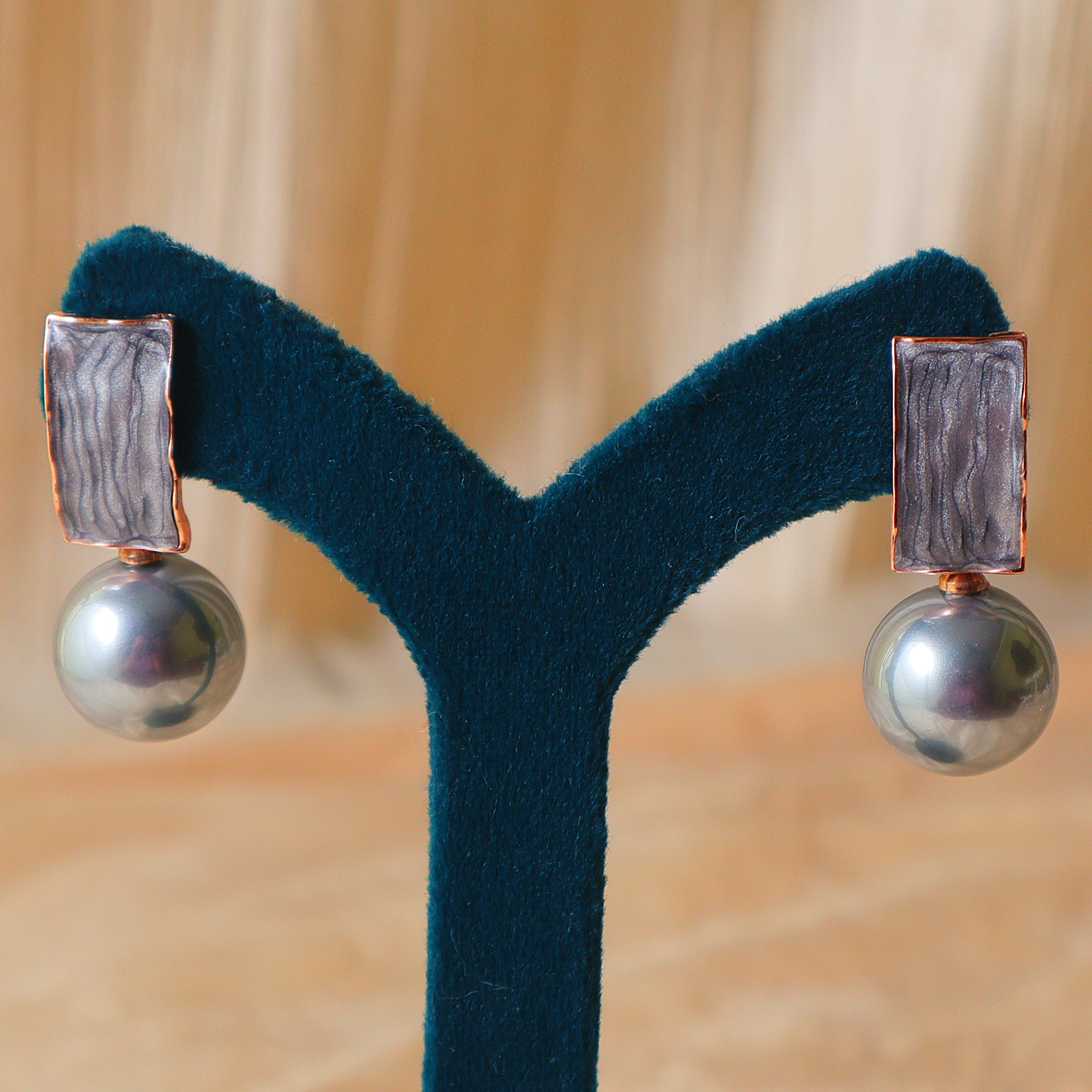 Minimal Pearl Drop Designer Earrings for Women – Elegant Daily Wear Studs