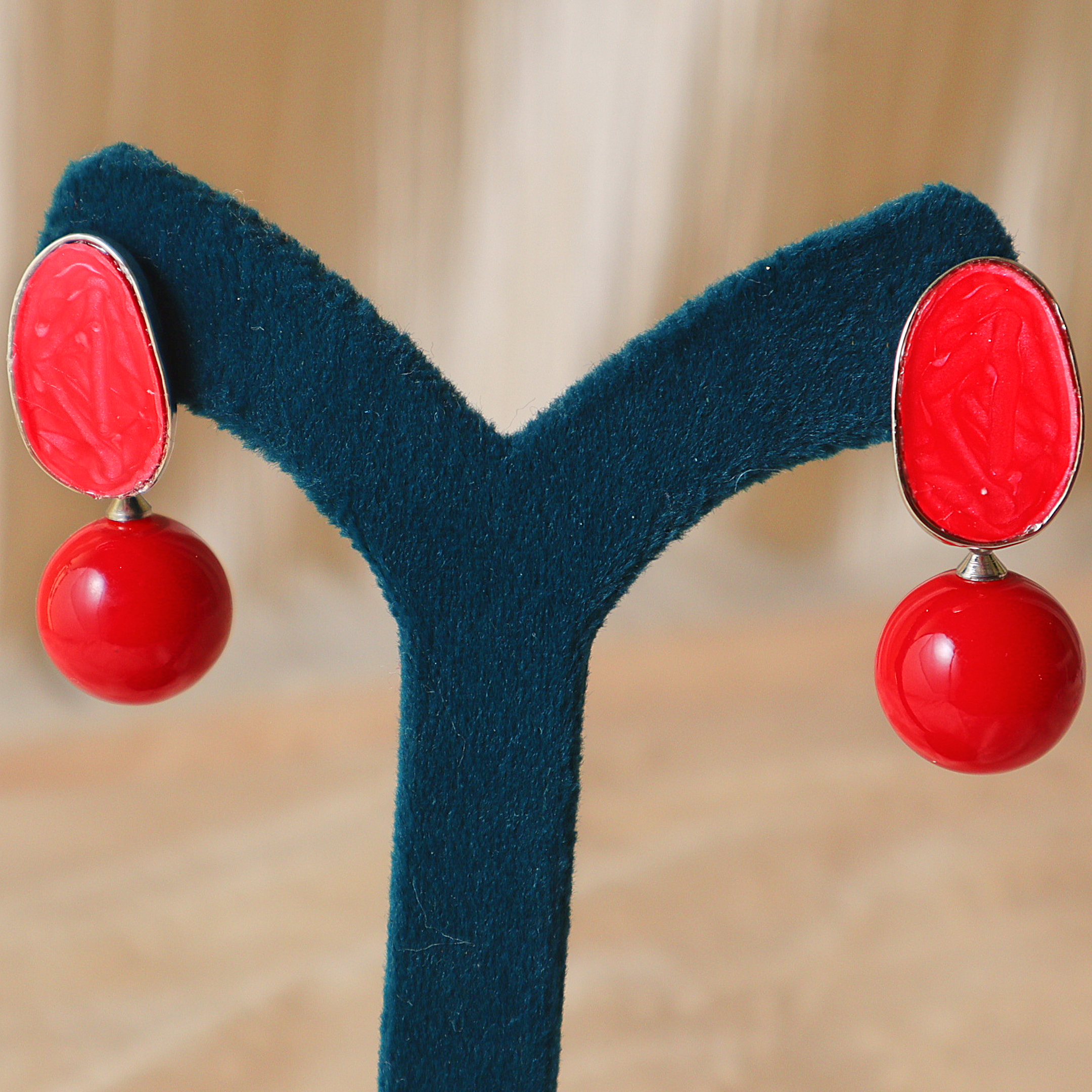Marble Pearl Drop Designer Earrings for Women – Elegant Daily Wear Earrings