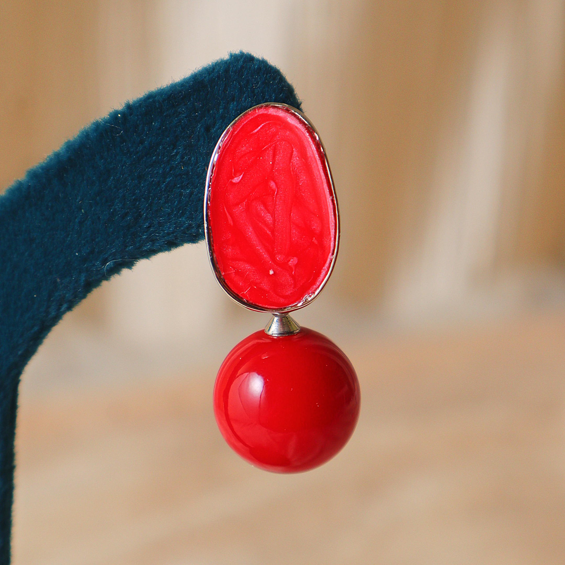 Marble Pearl Drop Designer Earrings for Women – Elegant Daily Wear Earrings