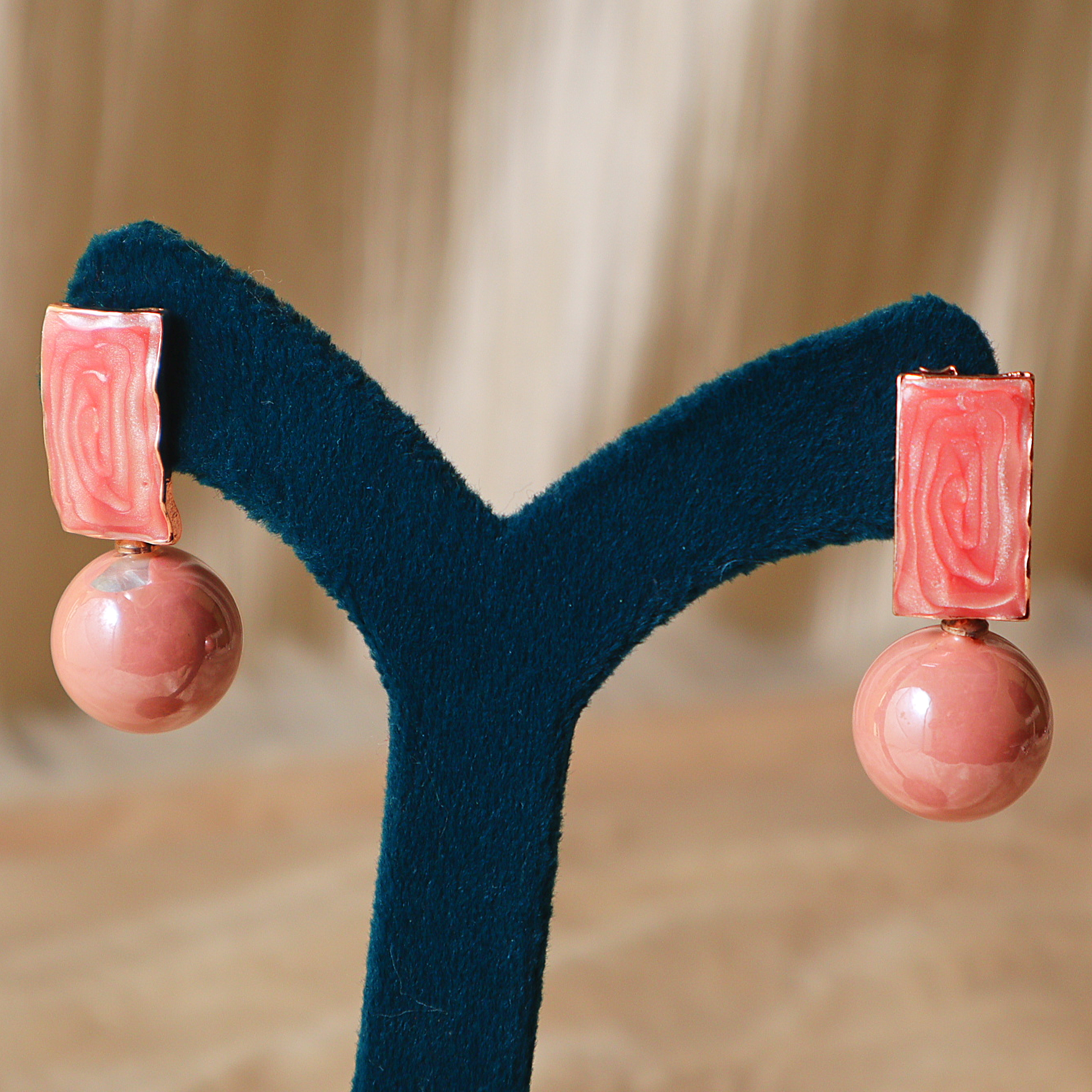 Minimal Pearl Drop Designer Earrings for Women – Elegant Daily Wear Studs