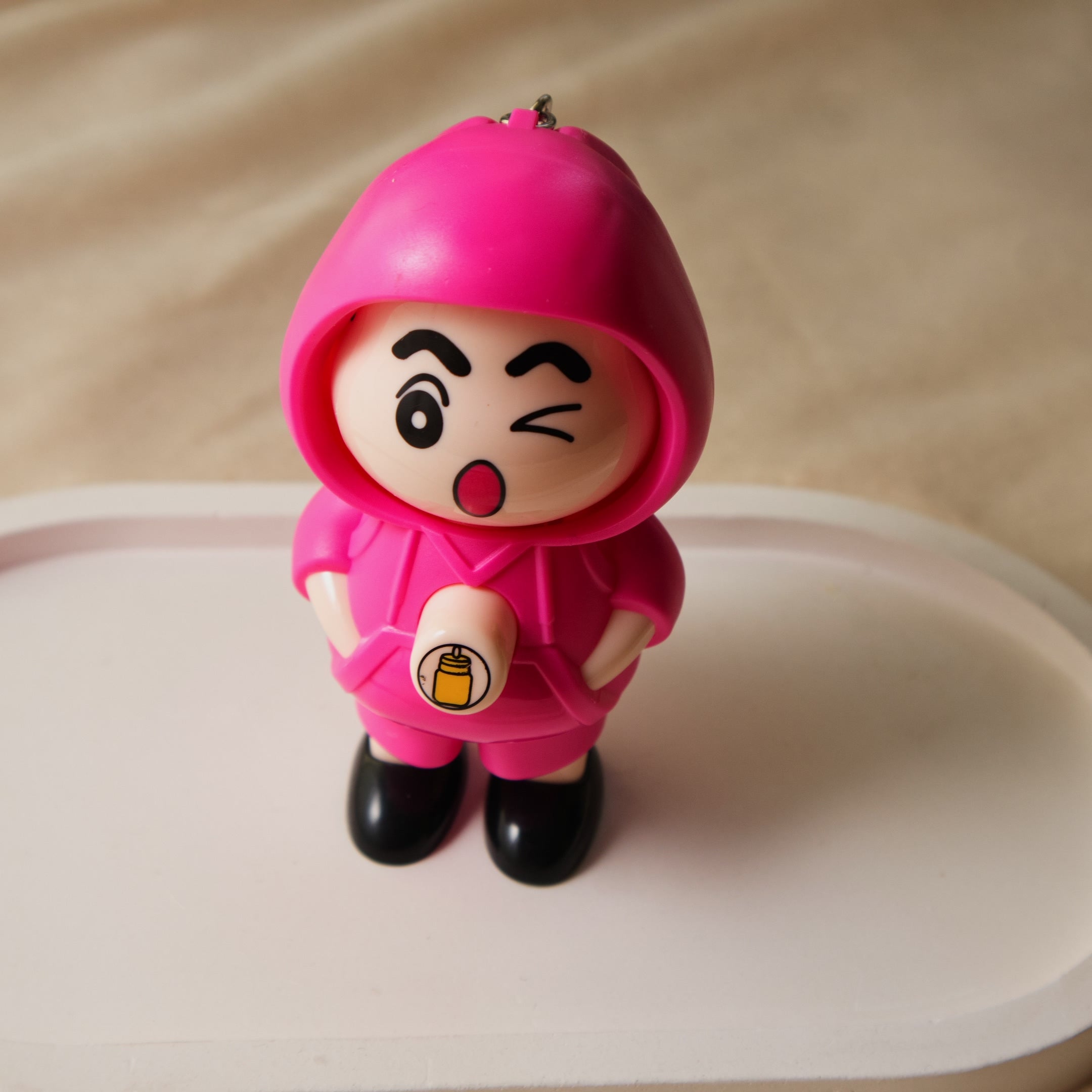 Interactive Anime Face Changing keychain - Cute Cartoon Doll Bag Charm