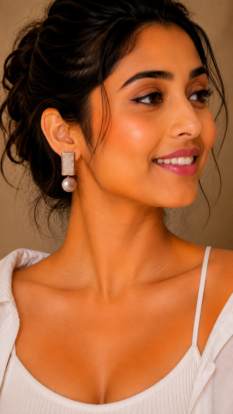 Minimal Pearl Drop Designer Earrings for Women – Elegant Daily Wear Studs