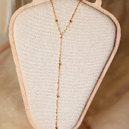 Gold Infinity & Satellite Necklace Set – 2-Piece Minimalist Chain Combo