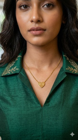 18K Gold Plated 11:11 Angel Numbers Heart Necklace – Anti-Tarnish Waterproof Spiritual Jewelry Manifestation Necklace