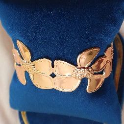 Floral Fashion Kada for Women – Adjustable Statement Bracelet