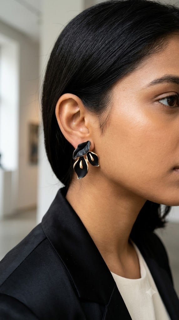 Leaf Statement Earrings for Women – Designer Earrings